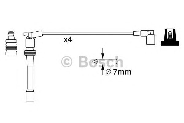 Комплект проводов BOSCH, 0986357260