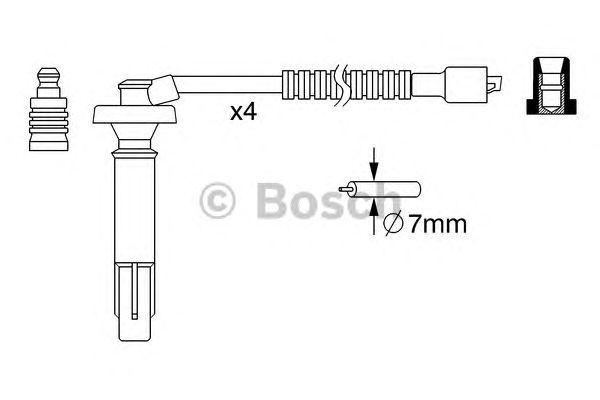 КОМПЛЕКТ ВВ. ПРОВОДОВ BOSCH, 0986357262