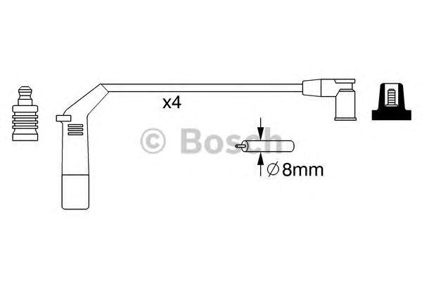 Комплект проводов BOSCH, 0986357267
