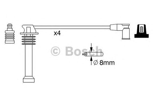 Комплект проводов BOSCH, 0986357271
