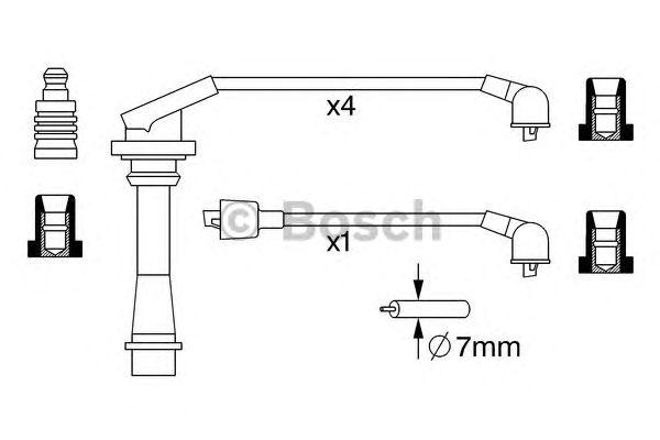 ВЫСОКОВОЛЬТН. ПРОВОДА BOSCH, 0986357277