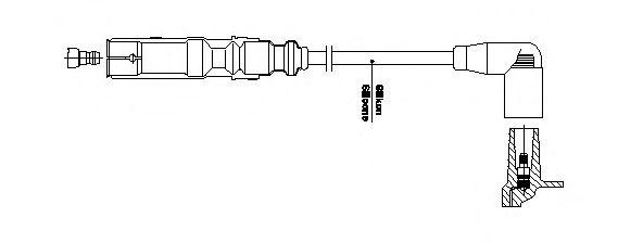 Провод высоковольтный BREMI, 1A3225