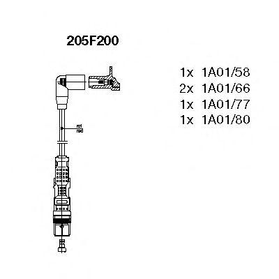 Комплект проводов BREMI, 205F200