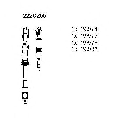 Комплект проводов BREMI, 222G200