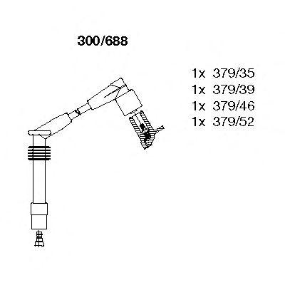 Комплект проводов BREMI, 300688