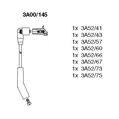 Провода высоковольтные BREMI, 3A00145