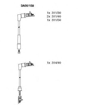 Провода высоковольтные BREMI, 3A00158