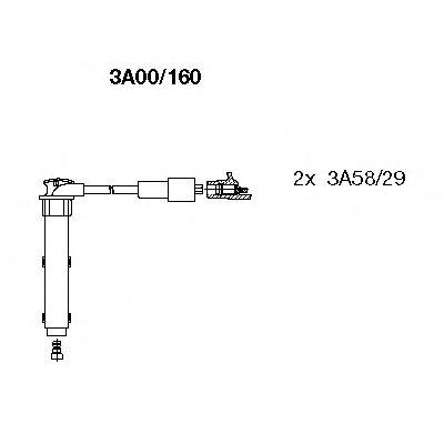 Комплект проводов BREMI, 3A00160