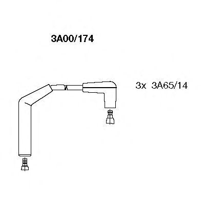 Комплект проводов BREMI, 3A00174