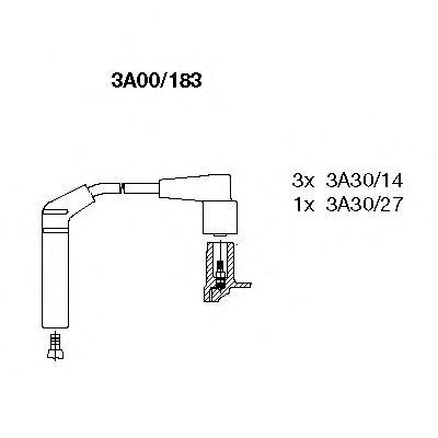 Комплект проводов BREMI, 3A00183