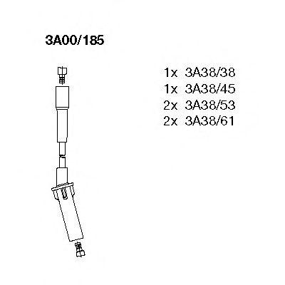 Комплект проводов BREMI, 3A00185