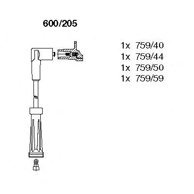 Комплект проводов BREMI, 600205