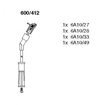 Комплект проводов BREMI, 600412