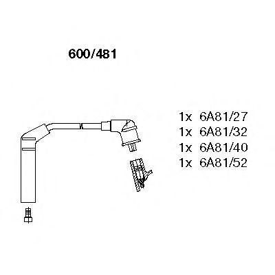 Комплект проводов BREMI, 600481