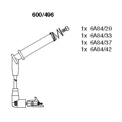 Комплект проводов BREMI, 600496
