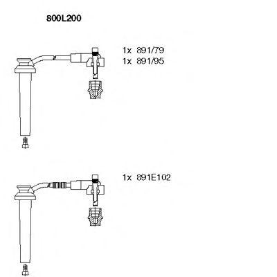 Комплект проводов BREMI, 800L200