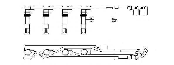 Комплект проводов BREMI, 968F100