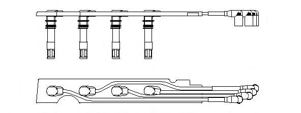 Комплект проводов BREMI, 968G100