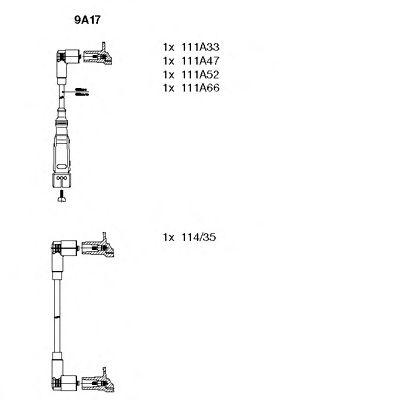 Провода высоковольтные BREMI, 9A17