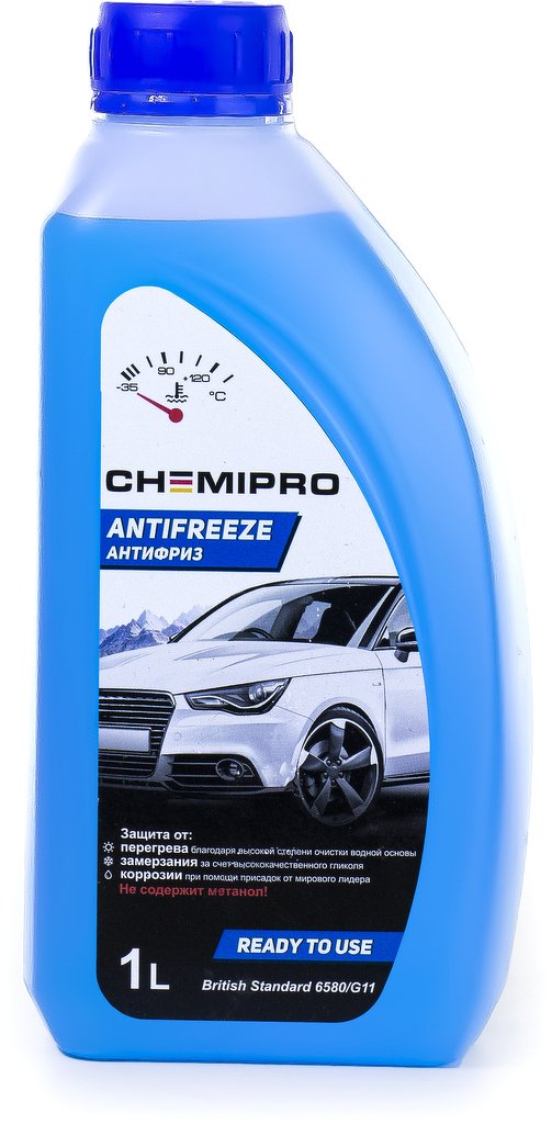 Жидкость охлаждающая Chemipro G11 готовый 1л синий CHEMIPRO, CH096