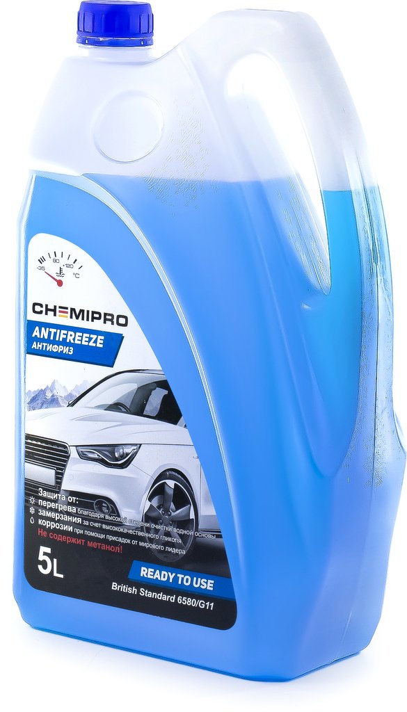 Жидкость охлаждающая Chemipro G11 готовый 5л синий CHEMIPRO, CH097