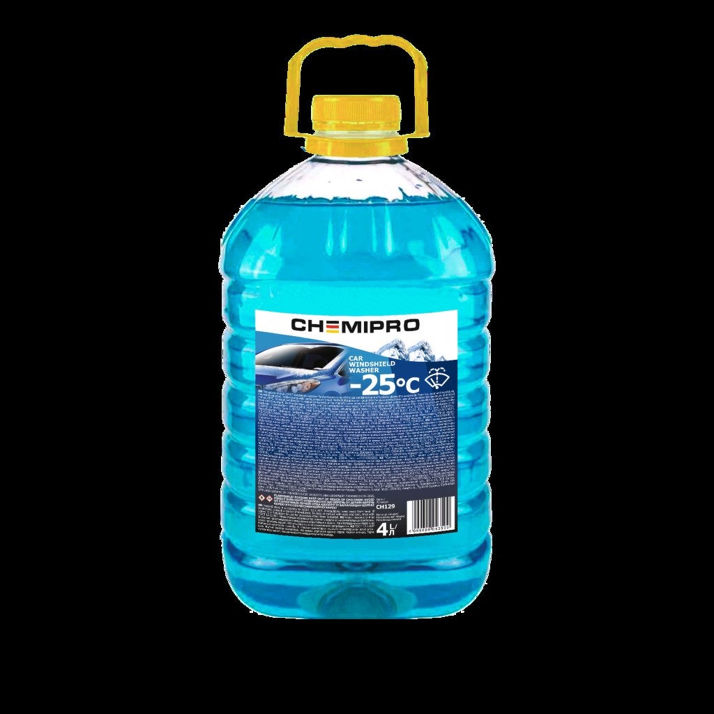 Жидкость для стеклоомывателя зимняя 4l готовая 25с CHEMIPRO, CH129