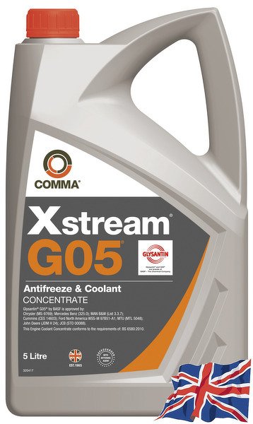 Антифриз желтый,Концентрат COMMA, XHD5L