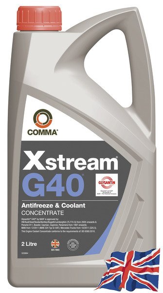 Антифриз.,концентратVW,Audi,MAN 324,MB 325.5,BS-6580-2010COMMA XSTREAM G40 AF CONC G12++ (2L) COMMA, XSG402L