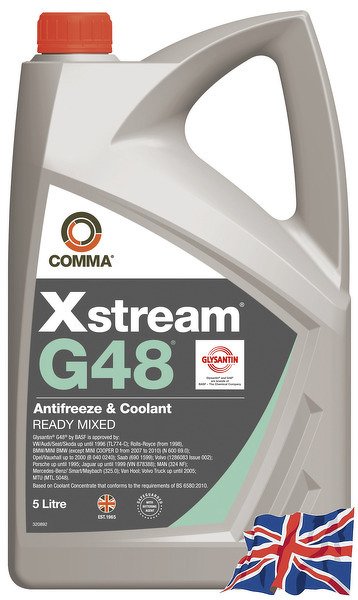 Антифриз зелёный готовый к использов.VW TL774-C, BMW N 600 69.0, MB 325.0 COMMA, XSG48M5L