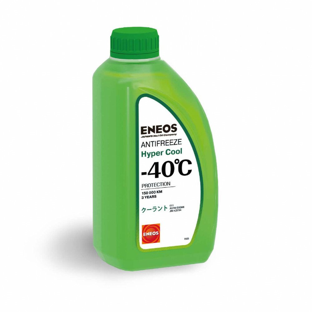 Антифриз, ENEOS Antifreeze Hyper Cool -40 C 1кг (green) ENEOS, Z0069