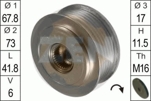 Ременный шкив генератора ERA, ZN5425