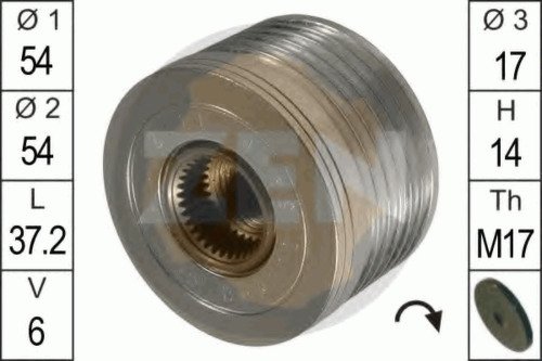 Ременной шкив генератора ERA, ZN5440
