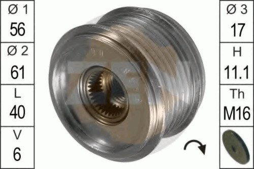 Ременный шкив генератора ERA, ZN5448