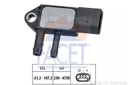 Датчик, давление выхлопных газов FACET, 103265
