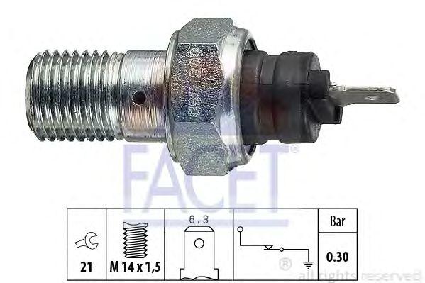 Датчик давления масла FACET, 70003