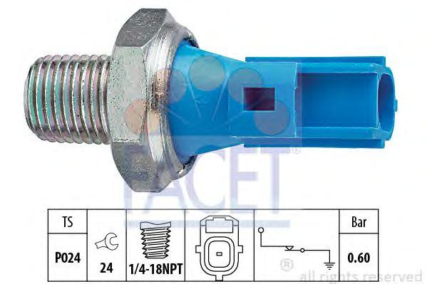 Датчик давления масла FACET, 70147