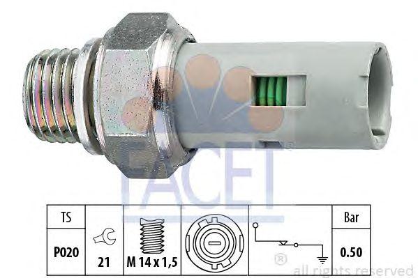 Датчик давления масла FACET, 70151