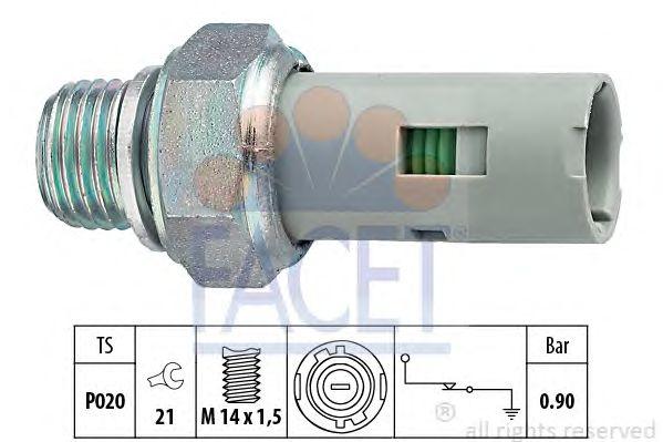 Датчик давления масла FACET, 70153