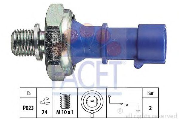 Датчик давления масла FACET, 70163