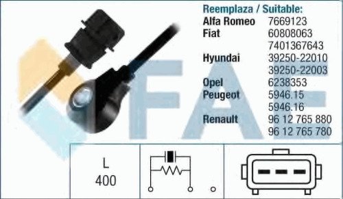 Knock sensor FAE, 60101