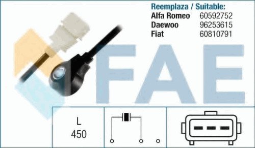 Датчик детонации FAE, 60111
