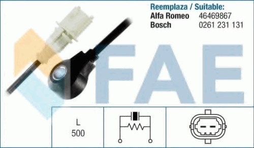 Датчик детонации FAE, 60113