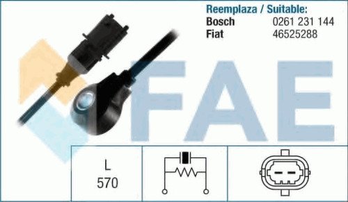Датчик детонации FAE, 60114