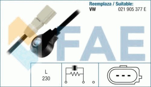 Датчик детонации FAE, 60118