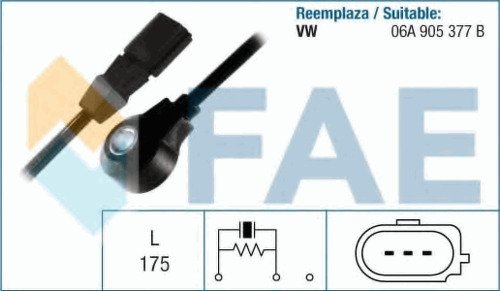 Датчик детонации FAE, 60125