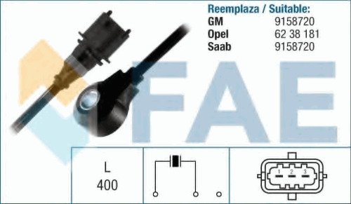 Датчик детонации FAE, 60140