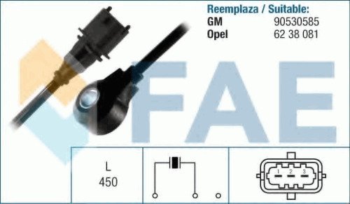 Датчик детонации FAE, 60141