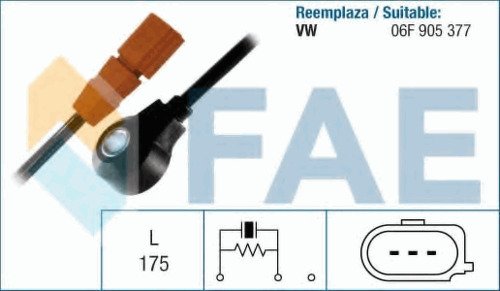 Датчик детонации FAE, 60168