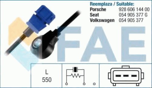 Датчик детонации FAE, 60190