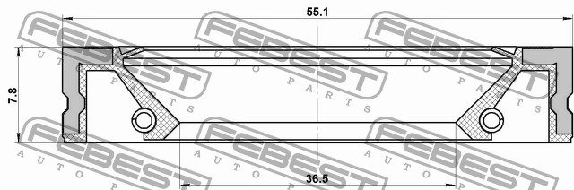 Прокладка масляного насоса FEBEST, 95GFZ38550808R